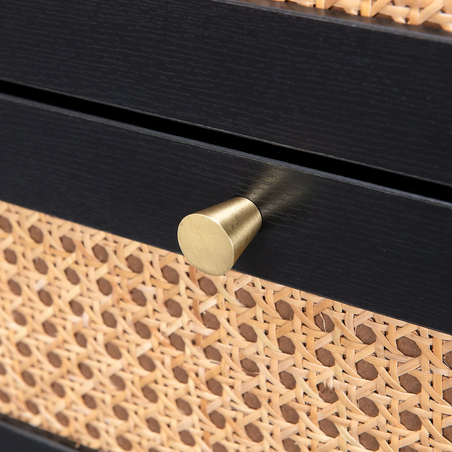 Kubu Rattan 3 Drawer Chest - Black 7 Kubu Rattan 3 Drawer Chest - Black - Image 7