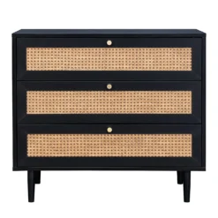 Kubu Rattan 3 Drawer Chest - Black 10 Kubu Rattan 3 Drawer Chest - Black -Curver Shop 13633730 8624974679044063