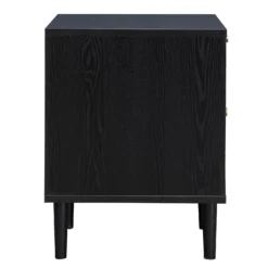 Kubu Rattan 2 Drawer Side Table - Black -Curver Shop 13633731 1074974471770637