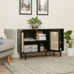 Kubu Rattan Sideboard - Black -Curver Shop 13633735 2025023661185449