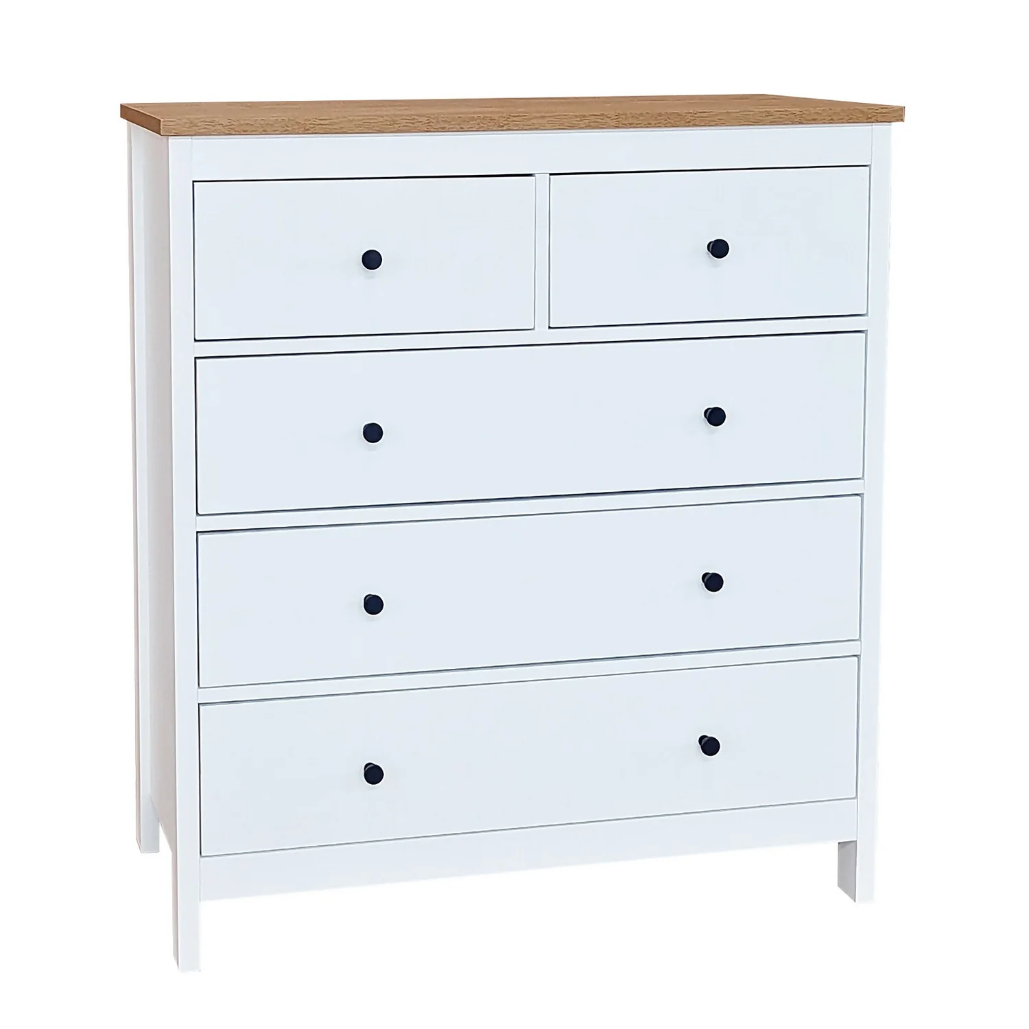 Ren 5 Drawer Chest - White 1 Ren 5 Drawer Chest - White
