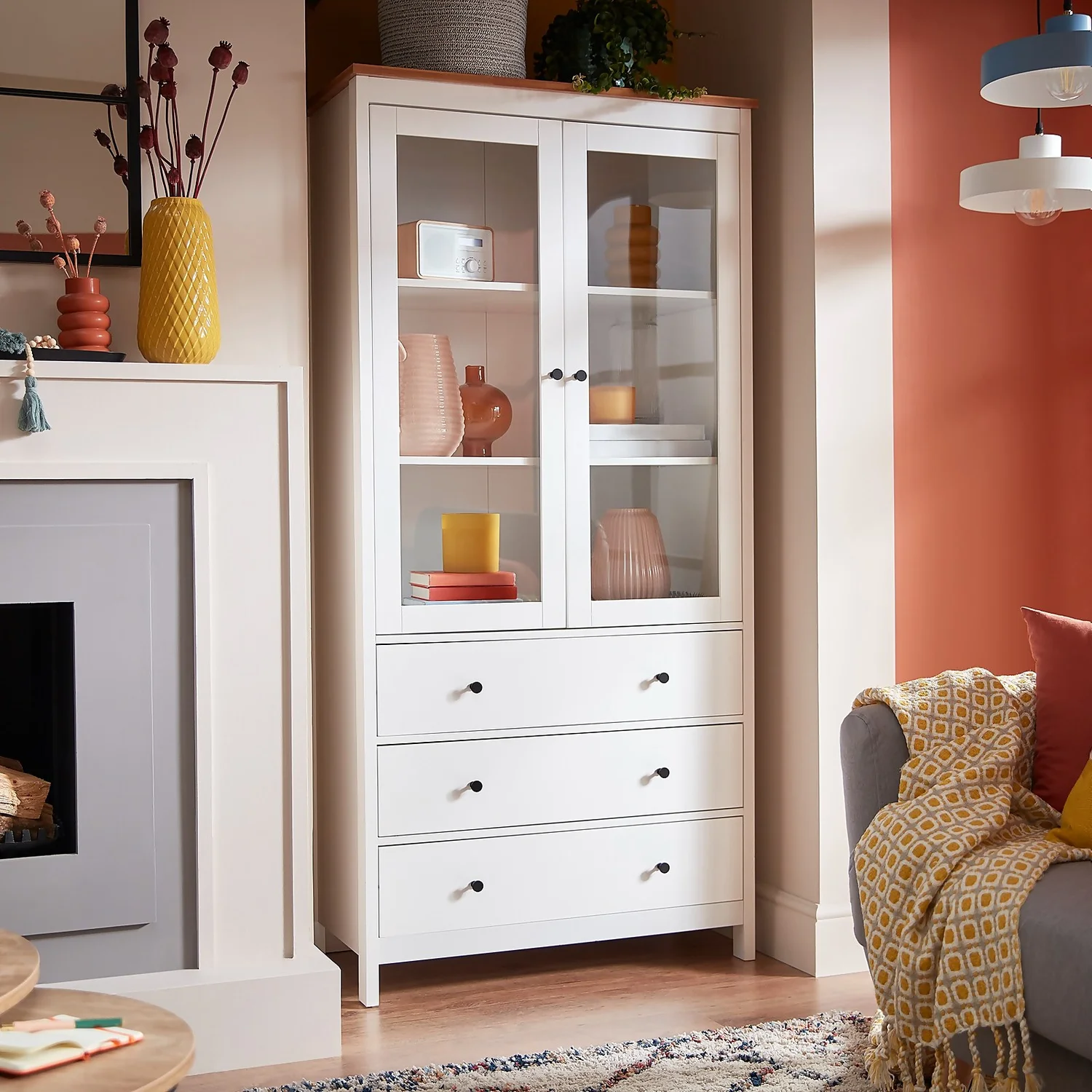 Ren Tall Storage Cabinet - White 2 Ren Tall Storage Cabinet - White - Image 2