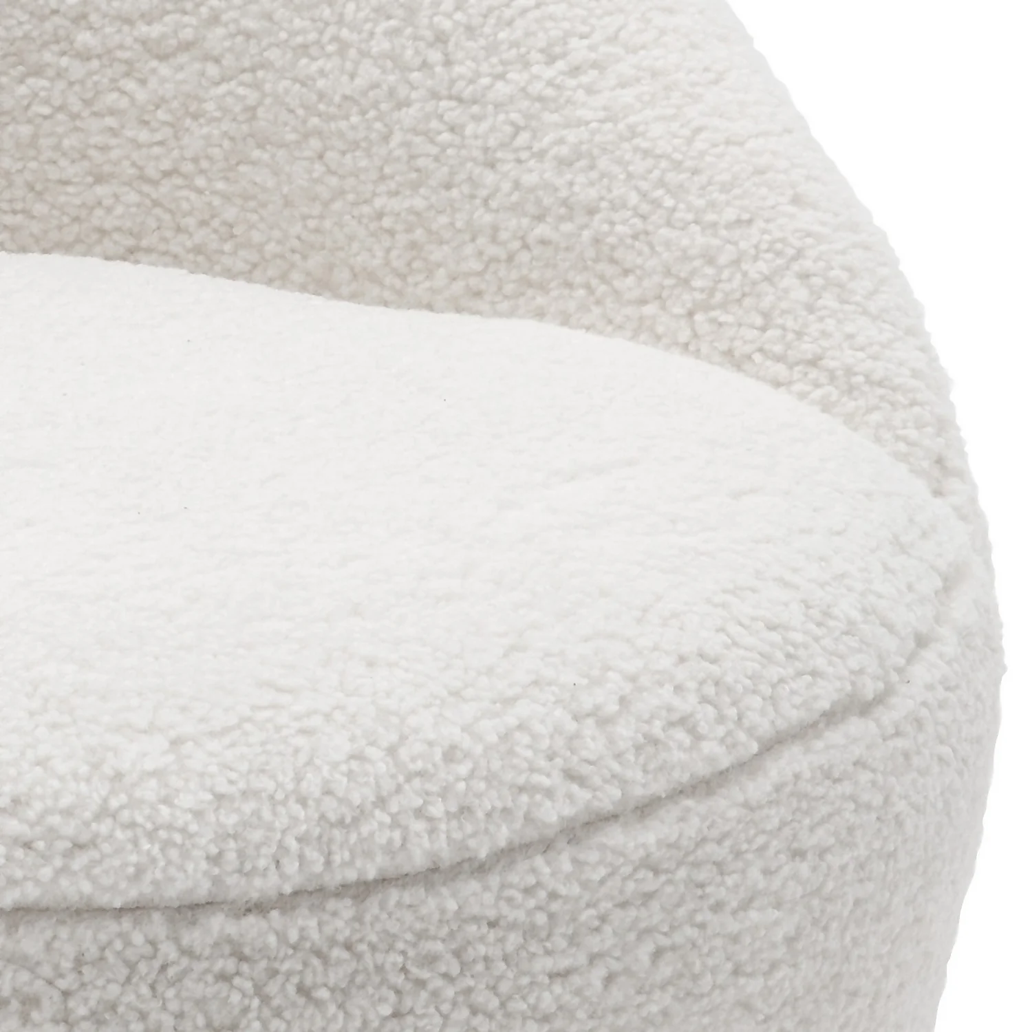 Bernie Boucle Chunky Tub Chair - Cream 6 Bernie Boucle Chunky Tub Chair - Cream - Image 6