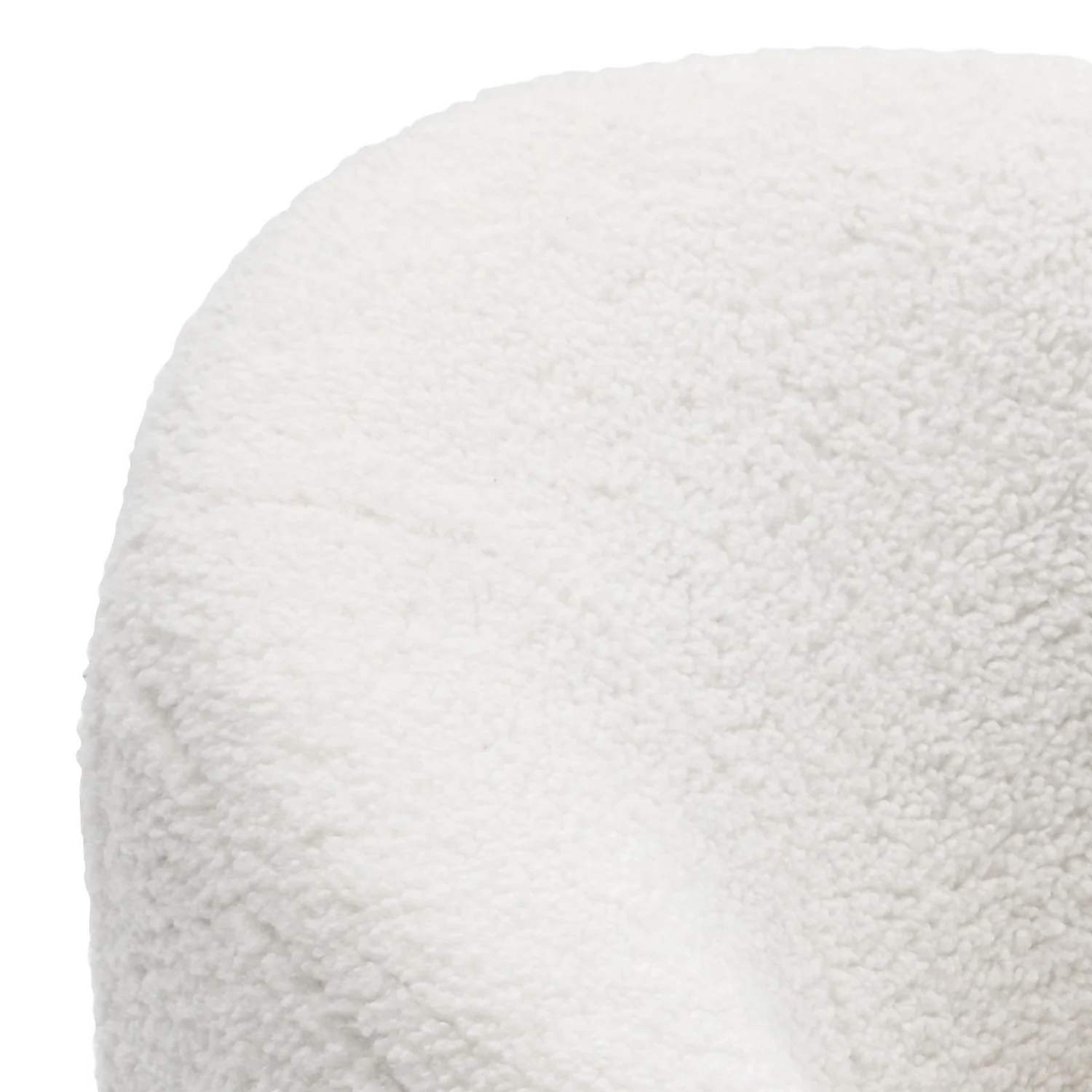 Bernie Boucle Chunky Tub Chair - Cream 4 Bernie Boucle Chunky Tub Chair - Cream - Image 4