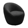 Bernie Boucle Chunky Tub Chair - Black