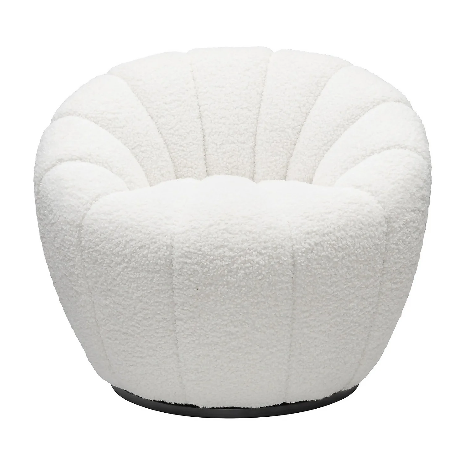 Brody Boucle Tub Armchair - Cream 3 Brody Boucle Tub Armchair - Cream - Image 3