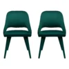 Oliver Upholstered Dining Chairs - Set Of 2 - Emerald