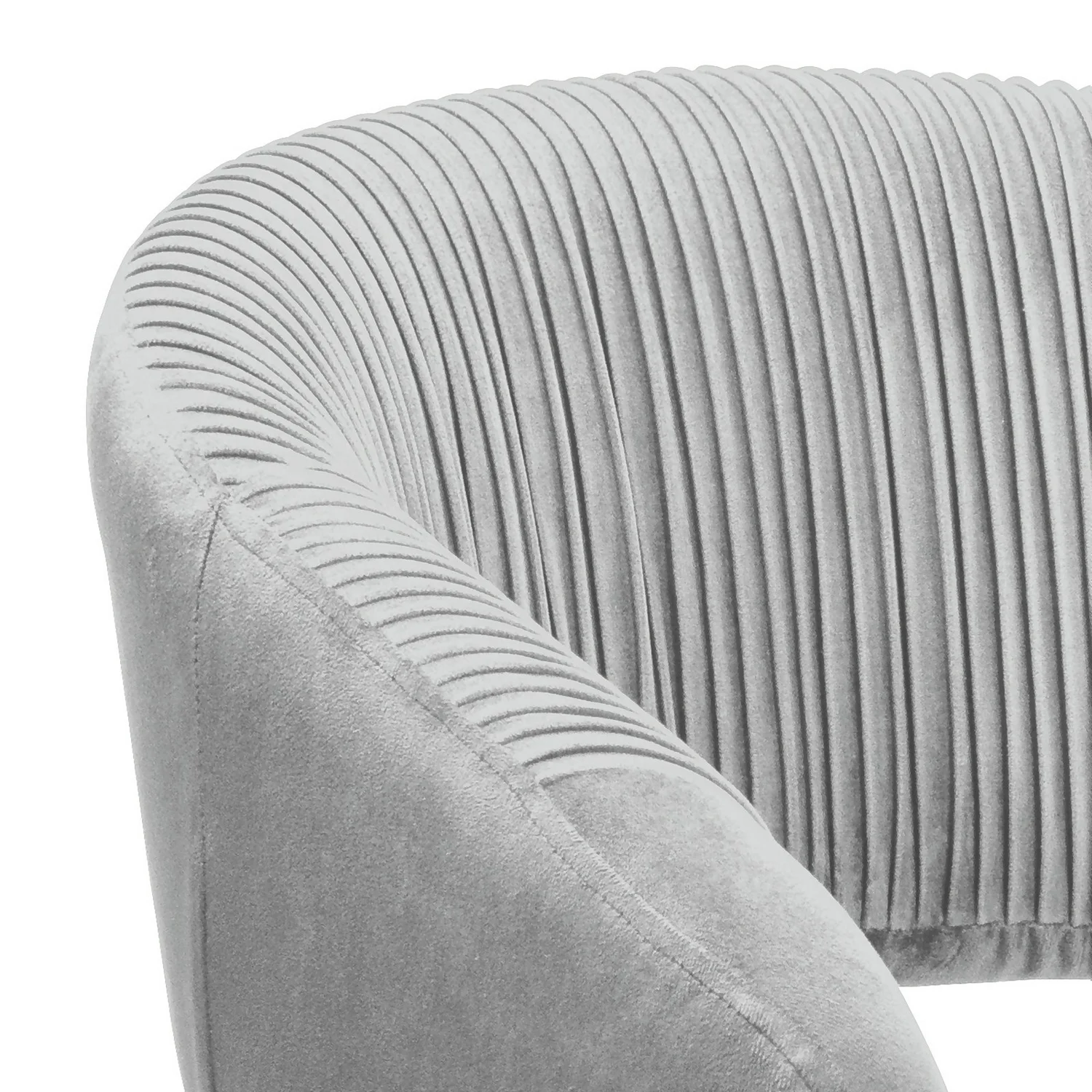 Georgette Pleated Office Chair - Grey 4 Georgette Pleated Office Chair - Grey - Image 4