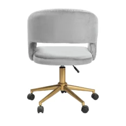 Georgette Pleated Office Chair - Grey 8 Georgette Pleated Office Chair - Grey -Curver Shop 13644180 1565004227803140