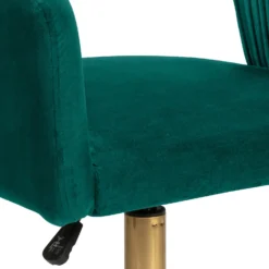 Georgette Pleated Office Chair - Emerald -Curver Shop 13644181 1225004227338764