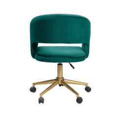 Georgette Pleated Office Chair - Emerald -Curver Shop 13644181 1905004227269164