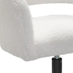 Bailey Boucle Office Chair - White -Curver Shop 13644182 1685004227545770