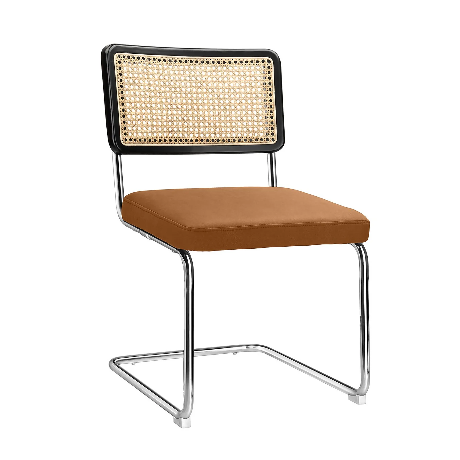 Rory Rattan Back Dining Chair - Set Of 2 - Tan 2 Rory Rattan Back Dining Chair - Set Of 2 - Tan - Image 2