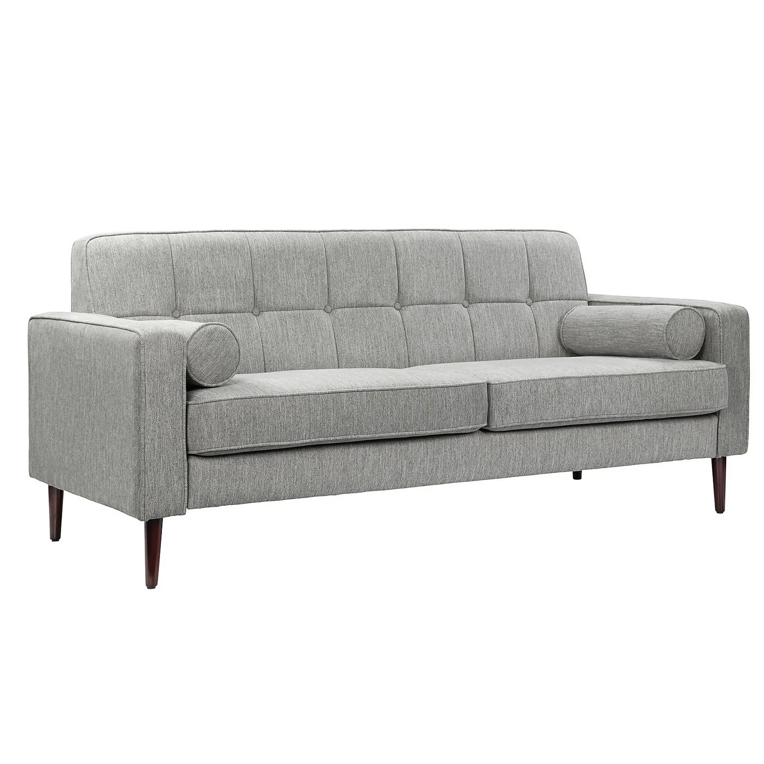 Draper Woven Fabric 3 Seater Sofa In A Box - Grey 1 Draper Woven Fabric 3 Seater Sofa In A Box - Grey