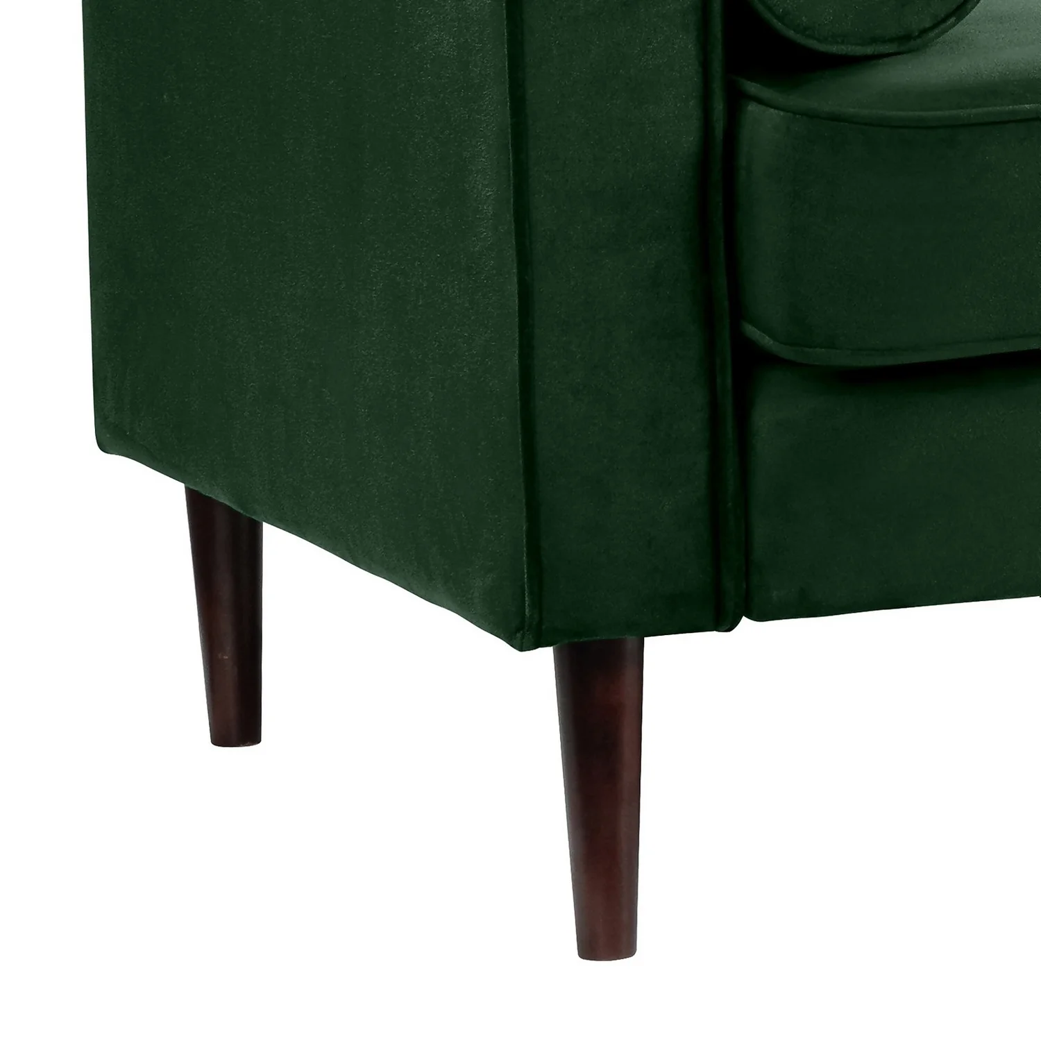 Draper Velvet 3 Seater Sofa In A Box - Green 6 Draper Velvet 3 Seater Sofa In A Box - Green - Image 6