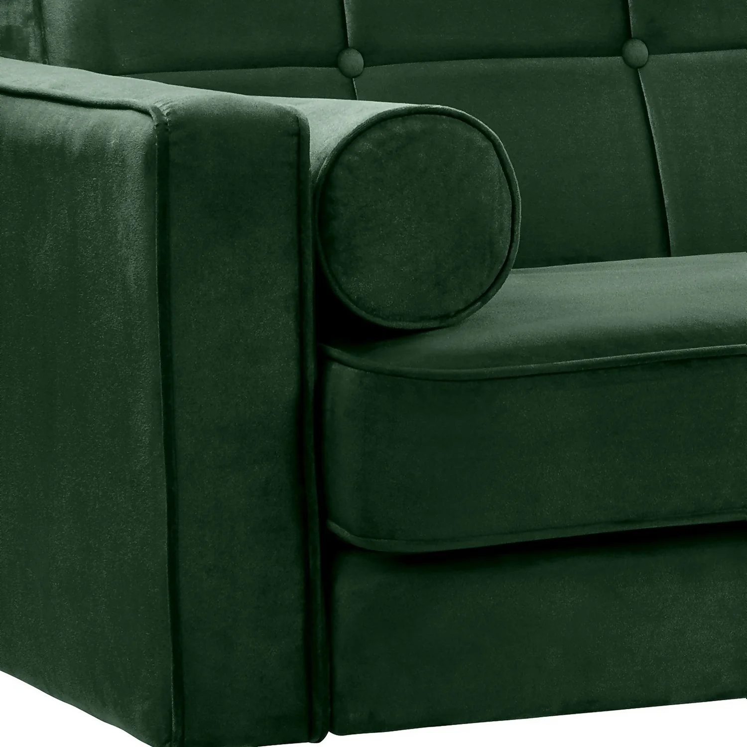 Draper Velvet 3 Seater Sofa In A Box - Green 5 Draper Velvet 3 Seater Sofa In A Box - Green - Image 5