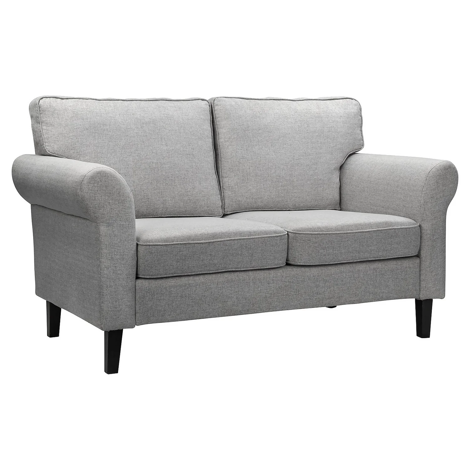 Linea Woven Fabric 2 Seater Sofa In A Box - Grey 1 Linea Woven Fabric 2 Seater Sofa In A Box - Grey