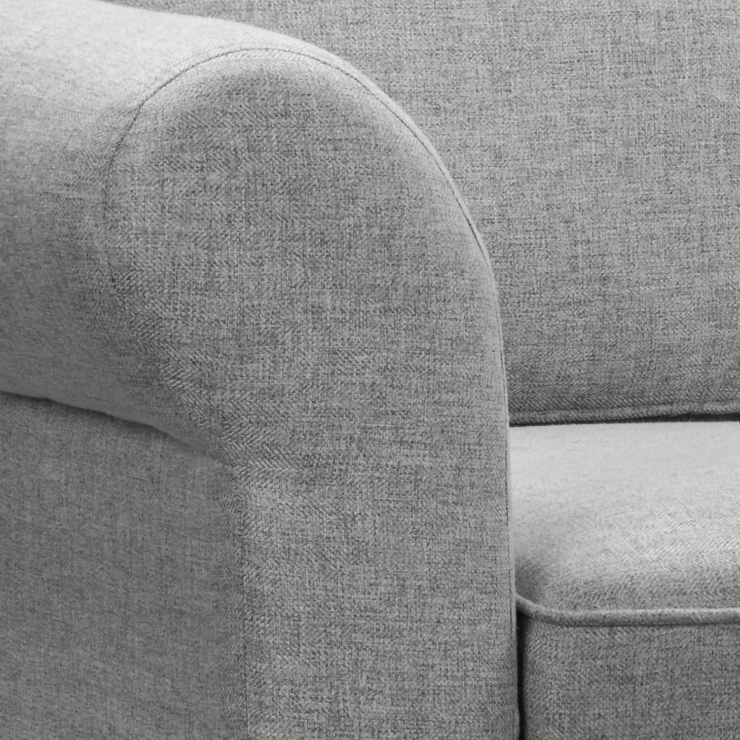 Linea Woven Fabric 2 Seater Sofa In A Box - Grey 5 Linea Woven Fabric 2 Seater Sofa In A Box - Grey - Image 5