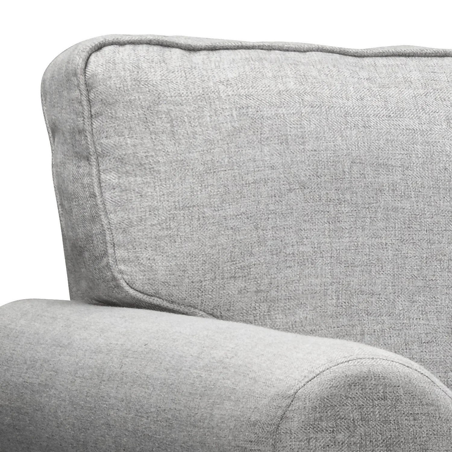 Linea Woven Fabric 2 Seater Sofa In A Box - Grey 4 Linea Woven Fabric 2 Seater Sofa In A Box - Grey - Image 4