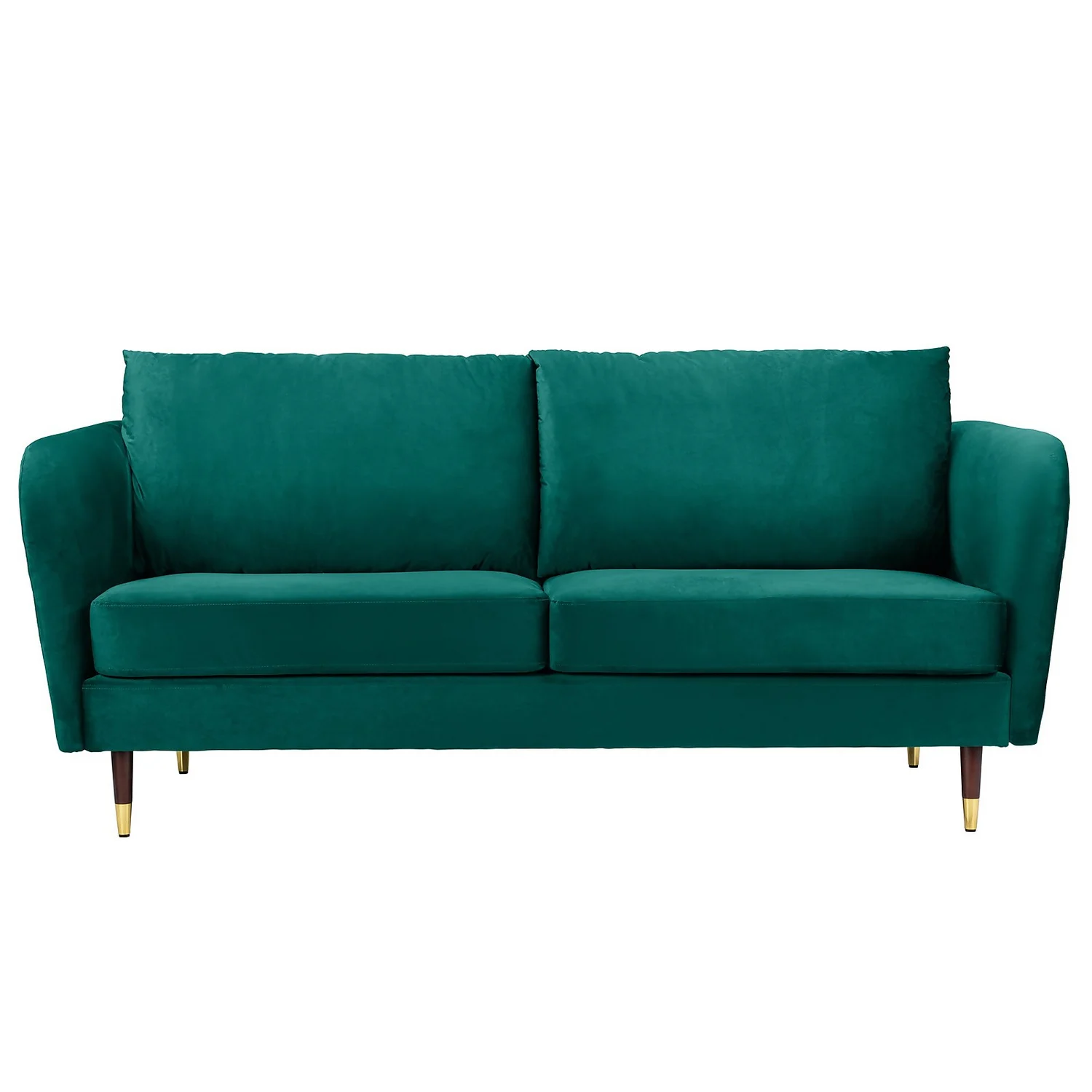 Cosmo Velvet 3 Seater Sofa In A Box - Emerald 2 Cosmo Velvet 3 Seater Sofa In A Box - Emerald - Image 2