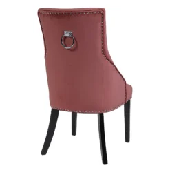 Annabelle Velvet Chairs - Set Of 2 - Rose -Curver Shop 13667707 1114964354991060