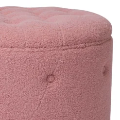 Betty Boucle Button Ottoman - Rose 11 Betty Boucle Button Ottoman - Rose -Curver Shop 13667713 1244964295705537