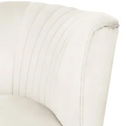 Gigi Velvet Chaise Longue - Cream -Curver Shop 13698291 9304975247675751