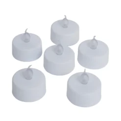 Pack Of 6 LED Tealight Candles - White 7 Pack Of 6 LED Tealight Candles - White -Curver Shop 13794262 2015009419465704