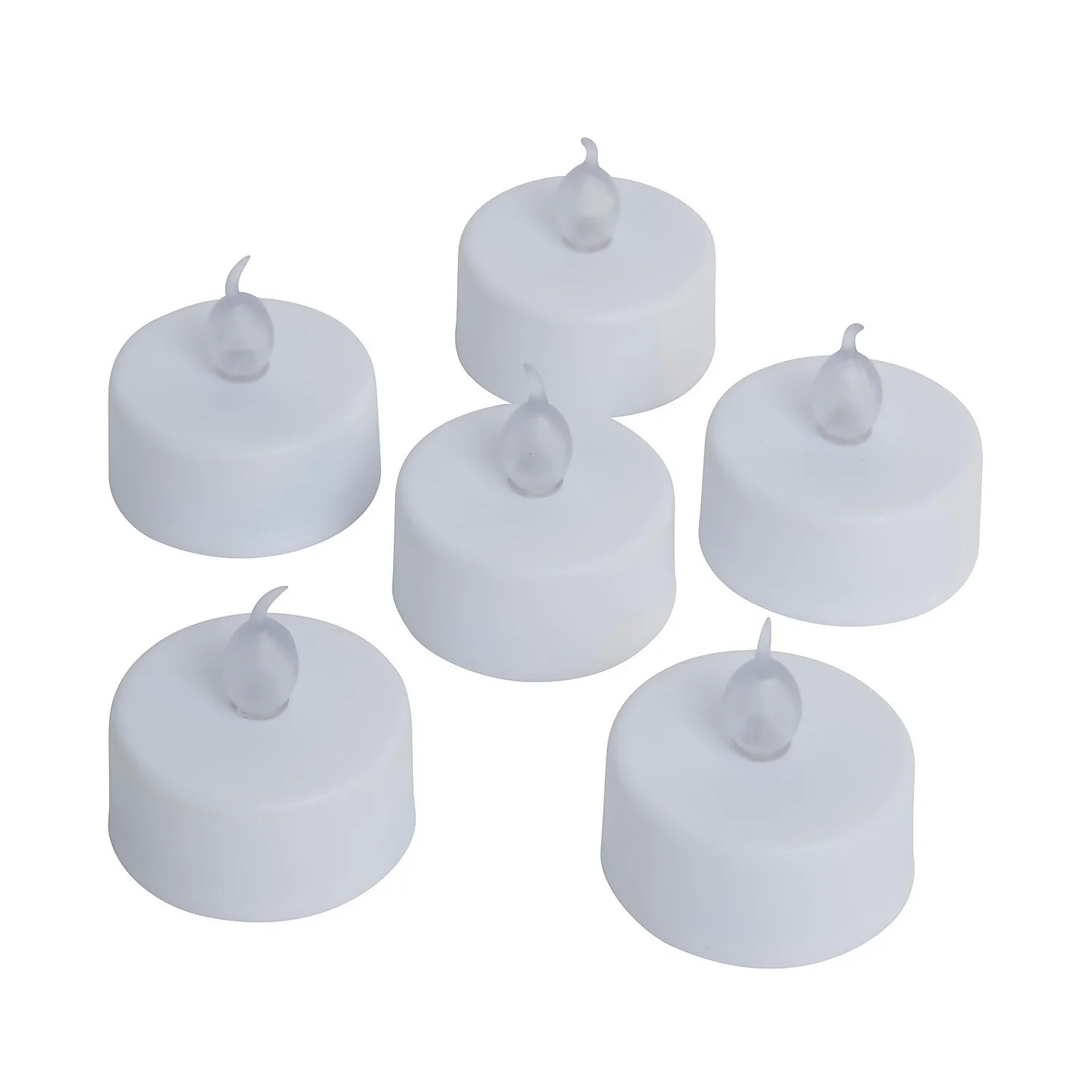 Pack Of 6 LED Tealight Candles - White 3 Pack Of 6 LED Tealight Candles - White - Image 3