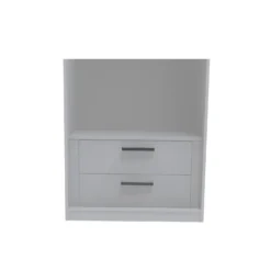 House Beautiful Internal Built-In Two Drawer Unit For Double Wardrobe - White