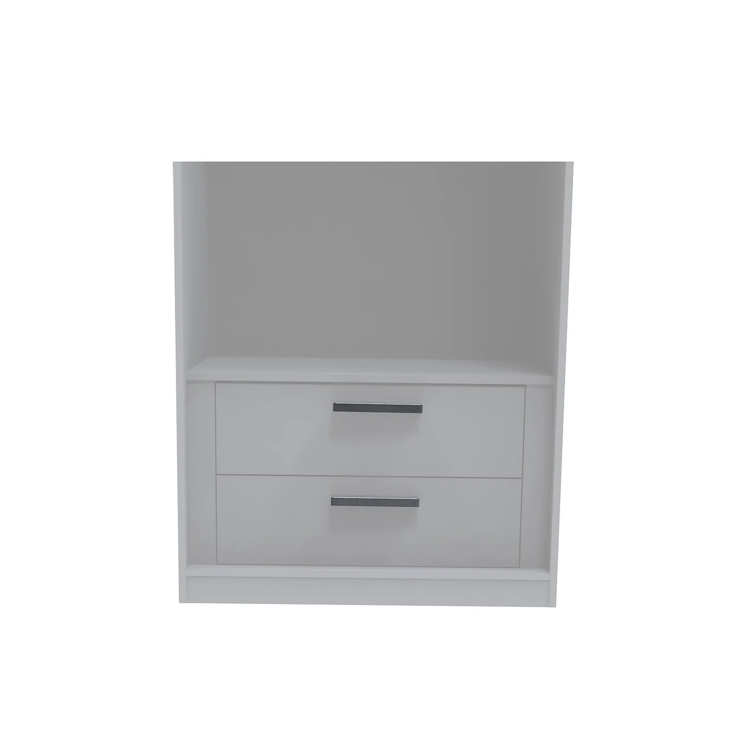 House Beautiful Internal Built-In Two Drawer Unit For Double Wardrobe - White 1 House Beautiful Internal Built-In Two Drawer Unit For Double Wardrobe - White