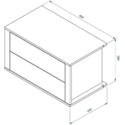 House Beautiful Internal Built-In Two Drawer Unit For Double Wardrobe - White 5 House Beautiful Internal Built-In Two Drawer Unit For Double Wardrobe - White -Curver Shop 13864332 3965005843032501