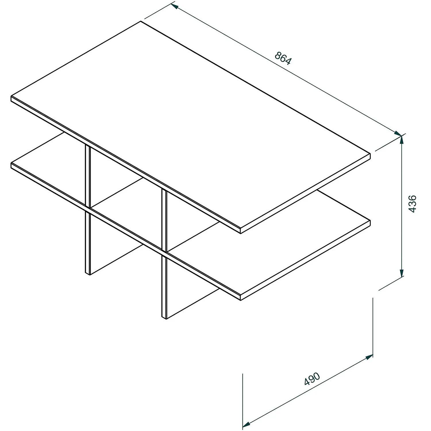 House Beautiful Internal Storage For Double Wardrobe, Pigeon Hole - Grey 3 House Beautiful Internal Storage For Double Wardrobe, Pigeon Hole - Grey - Image 3