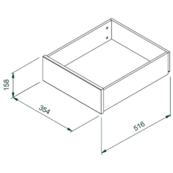House Beautiful Single Wardrobe Internal Drawer - White -Curver Shop 13864384 4535005843024266