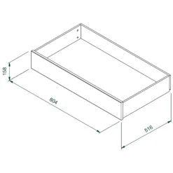 House Beautiful Double Wardrobe Internal Drawer - Oak Effect 5 House Beautiful Double Wardrobe Internal Drawer - Oak Effect -Curver Shop 13864389 2315005842964113