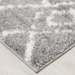 Deluxe Berber Shaggy Runner - Grey & White - 180x67cm 7 Deluxe Berber Shaggy Runner - Grey & White - 180x67cm -Curver Shop 13888989 2054988131014087