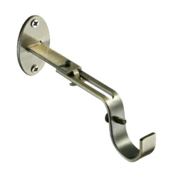 Extendable Curtain Pole With Cage Ball Finial - Brass -Curver Shop 13909289 4814987948277298