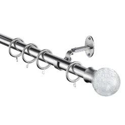 Extendable Curtain Pole With Stud Finial - Steel 25/28mm -Curver Shop 13909291 1314987948495320