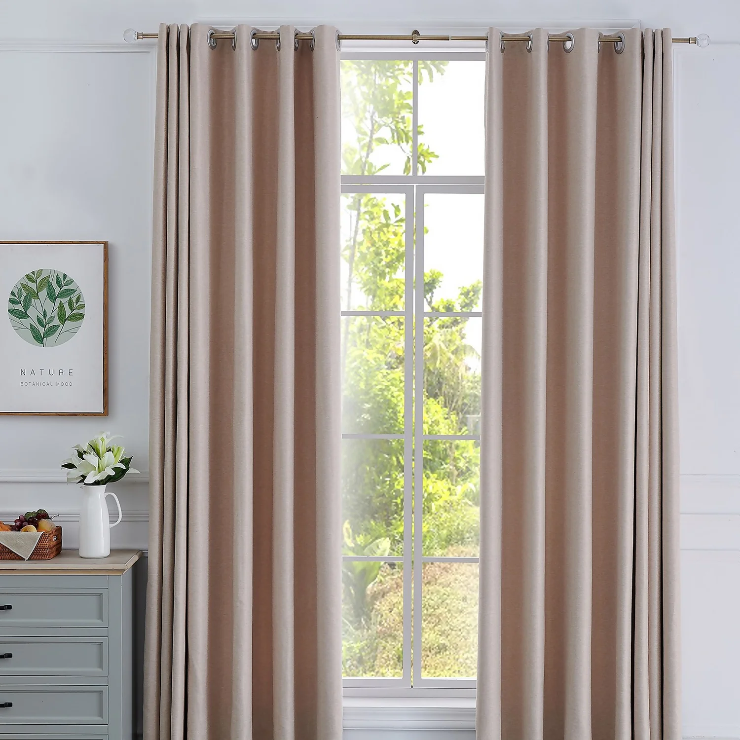 Extendable Curtain Pole With Stud Finial - Steel 16/19mm 3 Extendable Curtain Pole With Stud Finial - Steel 16/19mm - Image 3