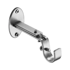 Extendable Curtain Pole With Crackle Glass Finial - Steel -Curver Shop 13909332 1444987948545924