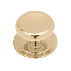 Knob Matt Polished Brass