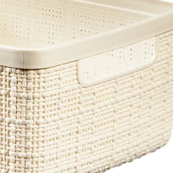 Curver Jute Small Recycled Storage Basket - 5L White -Curver Shop 13965909 1704995188213460