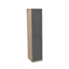 House Beautiful Realm Single Wardrobe, Oak Effect Carcass - Carbon Grey Shaker Door (W) 450mm X (H) 2196mm