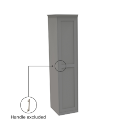 House Beautiful Realm Fitted Look Single Wardrobe, Oak Effect Carcass - Grey Shaker Door (W) 551mm X (H) 2256mm 6 House Beautiful Realm Fitted Look Single Wardrobe, Oak Effect Carcass - Grey Shaker Door (W) 551mm X (H) 2256mm -Curver Shop 13999761 1815007373381098