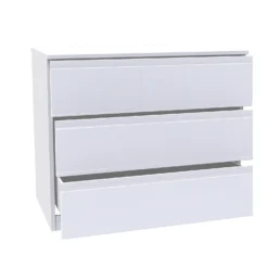 House Beautiful Escape Wide Chest Of Drawers - Gloss White Handleless (W) 900mm X (H) 756mm -Curver Shop 13999810 5555005576396833