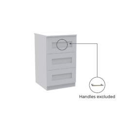 House Beautiful Realm Narrow Chest Of Drawers - White Shaker (W) 450mm X (H) 756mm -Curver Shop 13999814 5755005574359269