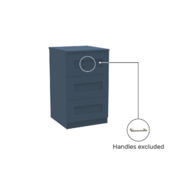 House Beautiful Realm Narrow Chest Of Drawers - Navy Blue Shaker (W) 450mm X (H) 756mm 7 House Beautiful Realm Narrow Chest Of Drawers - Navy Blue Shaker (W) 450mm X (H) 756mm -Curver Shop 13999817 4605007373553448