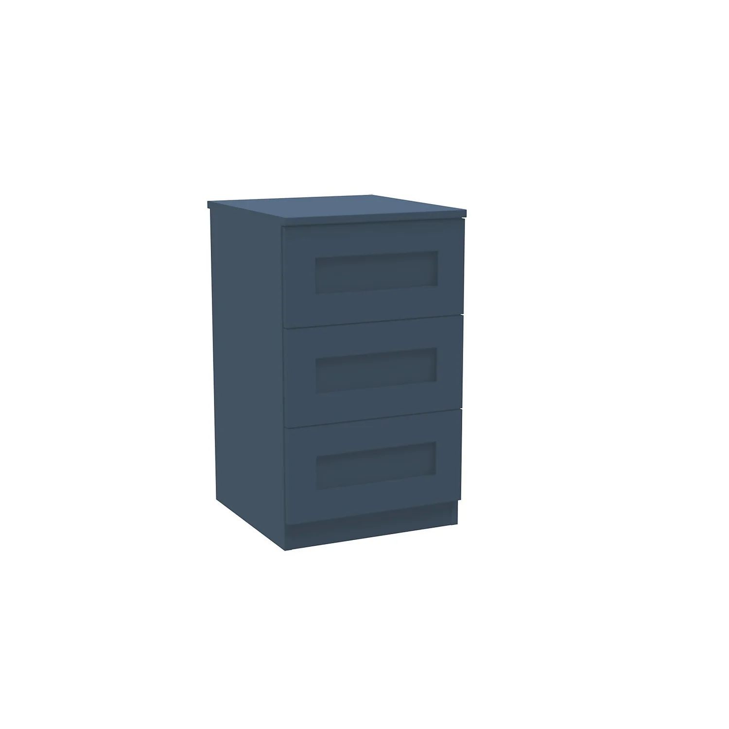 House Beautiful Realm Narrow Chest Of Drawers - Navy Blue Shaker (W) 450mm X (H) 756mm 1 House Beautiful Realm Narrow Chest Of Drawers - Navy Blue Shaker (W) 450mm X (H) 756mm