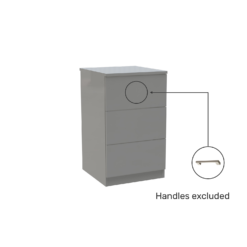 House Beautiful Honest Narrow Chest Of Drawers - Gloss Grey Slab (W) 450mm X (H) 756mm -Curver Shop 13999821 1995005578465231