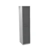 House Beautiful Realm Single Wardrobe, White Carcass - Carbon Grey Shaker Door (W) 450mm X (H) 2196mm
